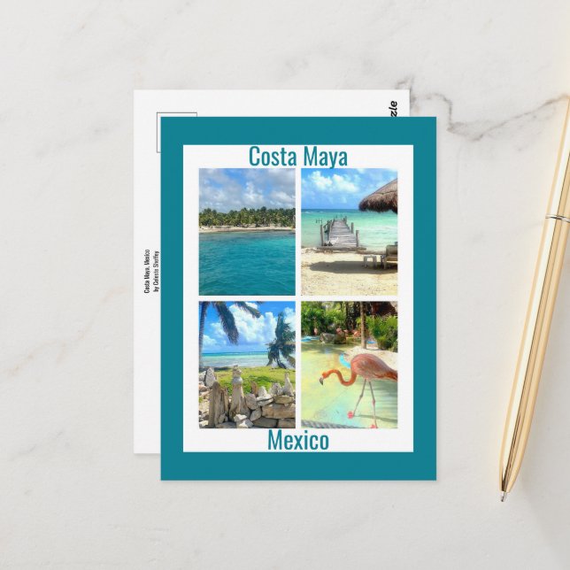 Costa Maya, Mexico Postcard (Front/Back In Situ)