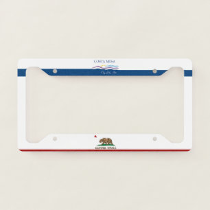 Costa Mesa (California) city flag License Plate Frame