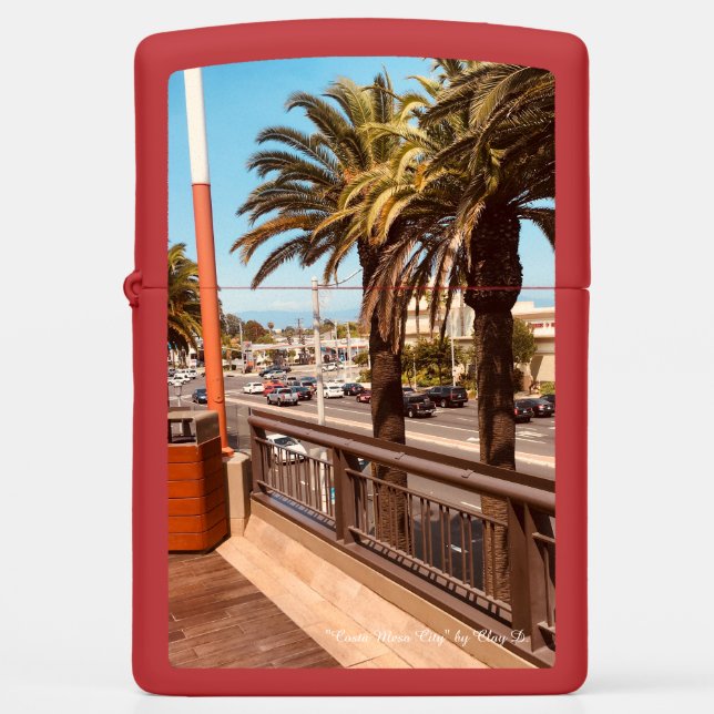 "Costa Mesa City" Zippo Lighter (Front)