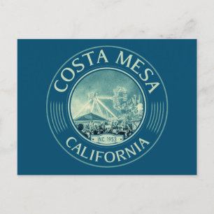 COSTA MESA ORANGE CALIFORNIA - CITY OF COSTA MESA POSTCARD