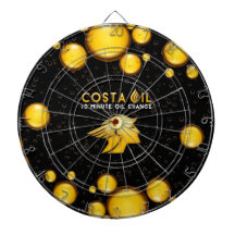 Costa Oil Oil Drop Design Dartboard