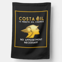 Costa Oil Out Door Vertical Flag