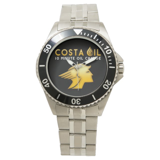 Costa Oil Silver Watch (Front)
