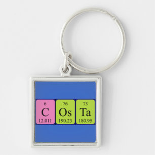 Costa periodic table name keyring
