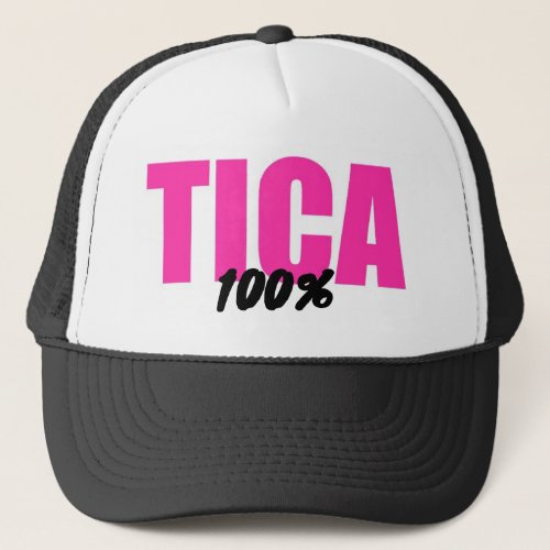 Costa Rica 100 Percent Tica Costa Rica Women Trucker Hat