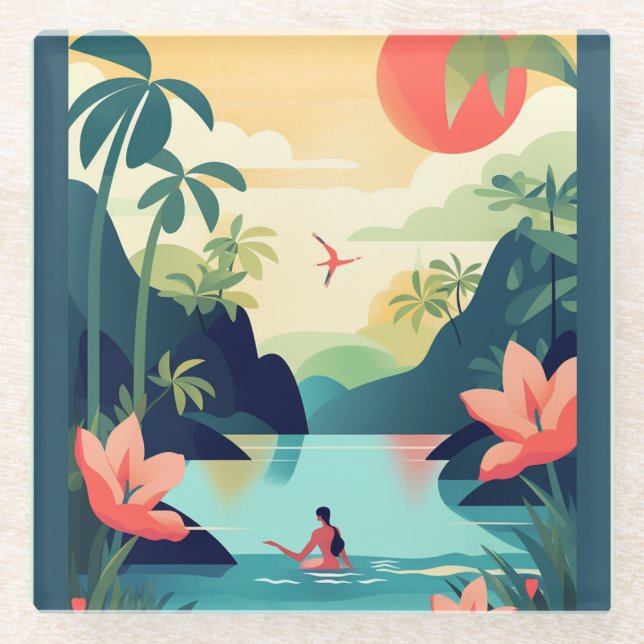 COSTA RICA #1 GLASS COASTER (Front)