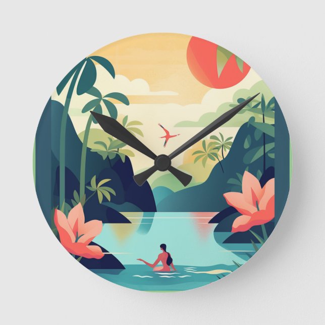 COSTA RICA #1 ROUND CLOCK (Front)