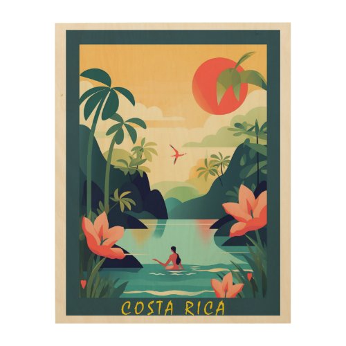 COSTA RICA 1 WOOD WALL ART