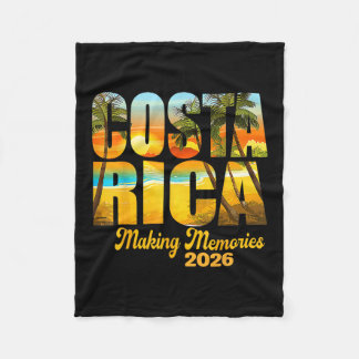 Costa Rica 2026 Making Memories Matching Family Va Fleece Blanket