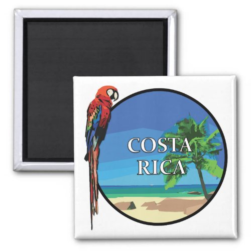 Costa Rica _ 2 Inch Square Magnet