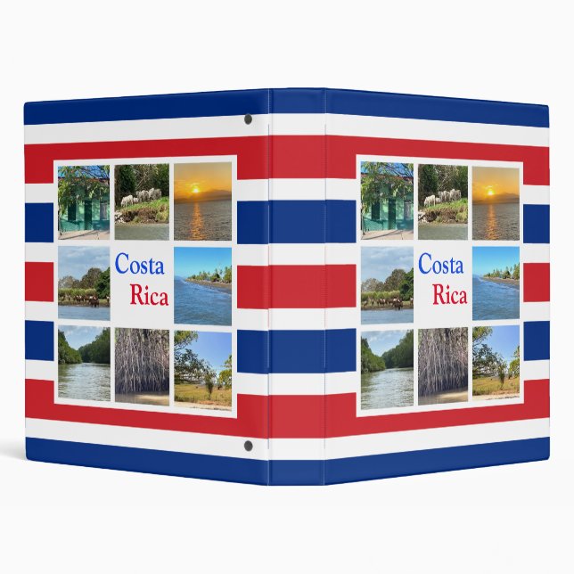 Costa Rica  3 Ring Binder (Background)