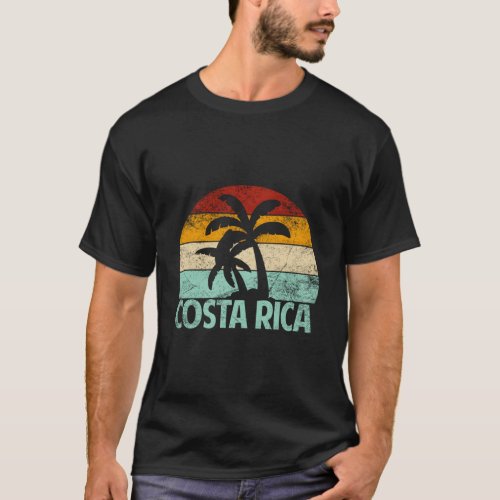 Costa Rica Beach Palm Tree Vacation Costa Rica T_Shirt