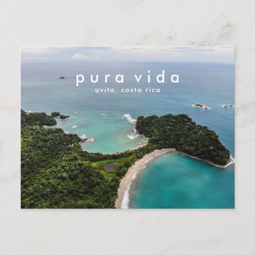 Costa Rica Beach Photo Vacation Postcard