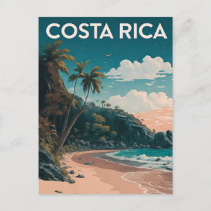 Costa Rica Beach Pura Vida Holiday Postcard