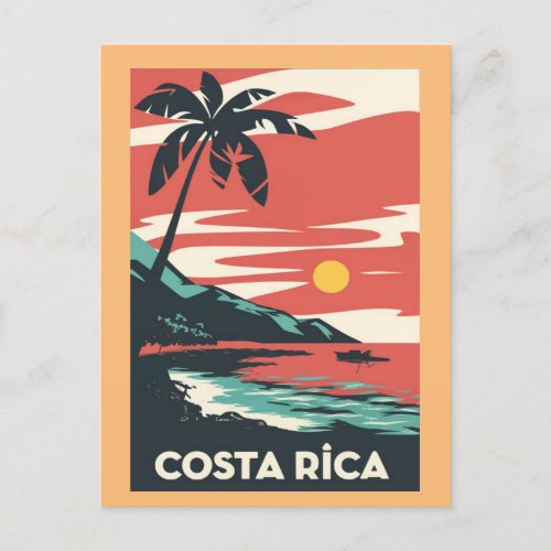 Costa Rica Beach Pura Vida  Postcard