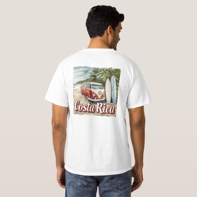 Costa Rica Beach T Shirt (Back Full)