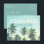Costa Rica Beach Wedding Save the Dates Announcement Postcard<br><div class="desc">Tropical beach wedding save the date postcards for your Costa Rica destination beach wedding. This gorgeous tropical beach palm tree design postcard is the perfect way to announce your wedding plans to your family and friends.</div>