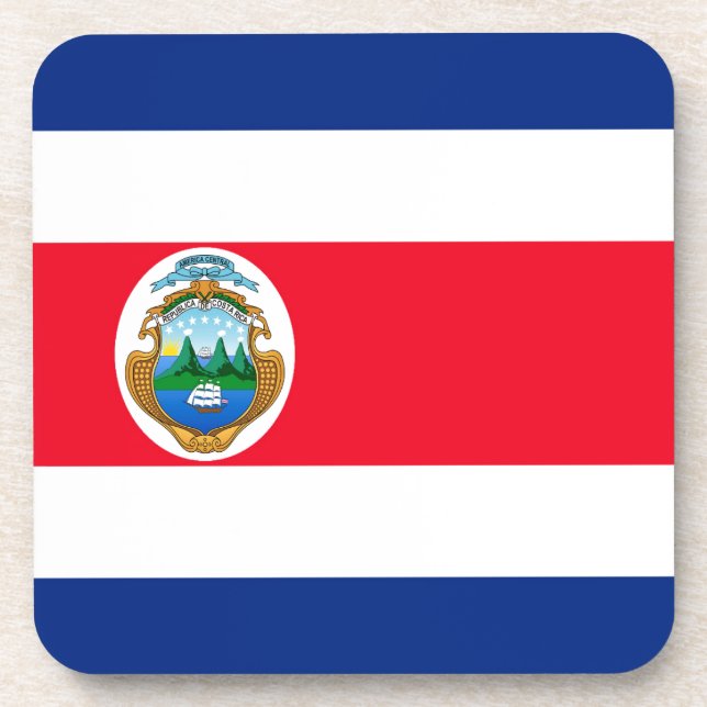 Costa Rica Beverage Coaster (Front)
