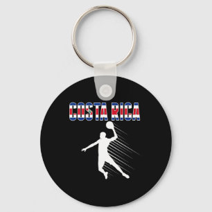 Costa Rica Bysketbyll Lovers Jersey Costa Rican By Keychain