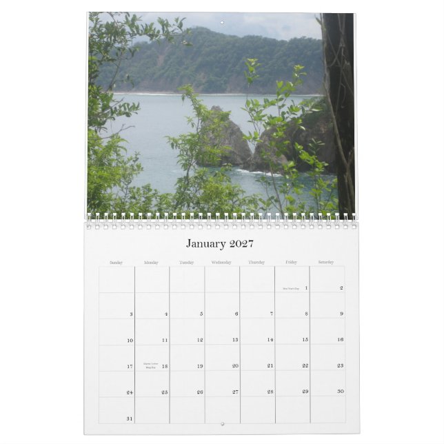 Costa Rica Calendar (Jan 2027)