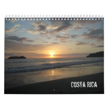 Costa Rica Calendar by smbeck2000 at Zazzle