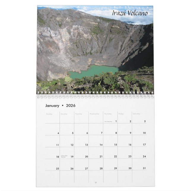 Costa Rica Calendar (Jan 2026)