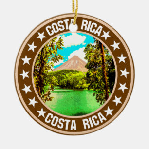 Costa Rica Ceramic Ornament