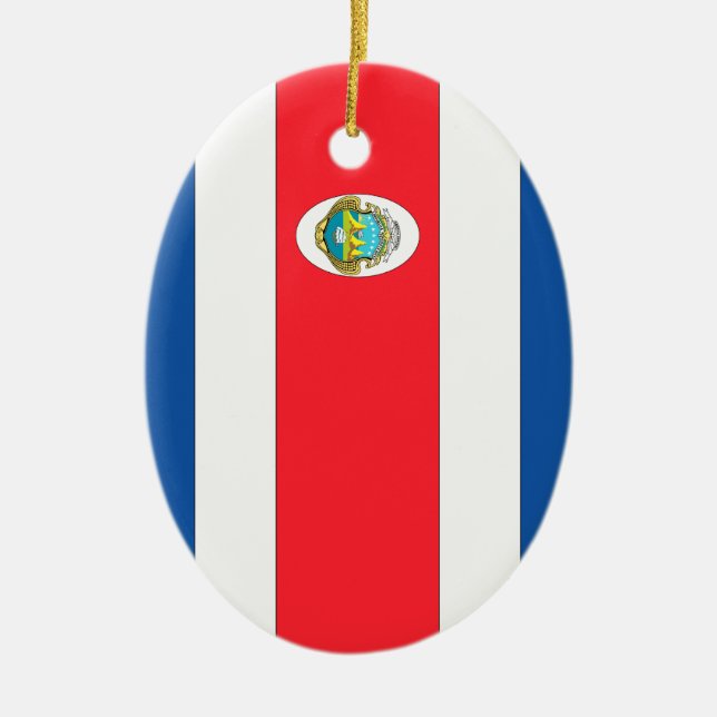 Costa Rica Ceramic Ornament (Front)