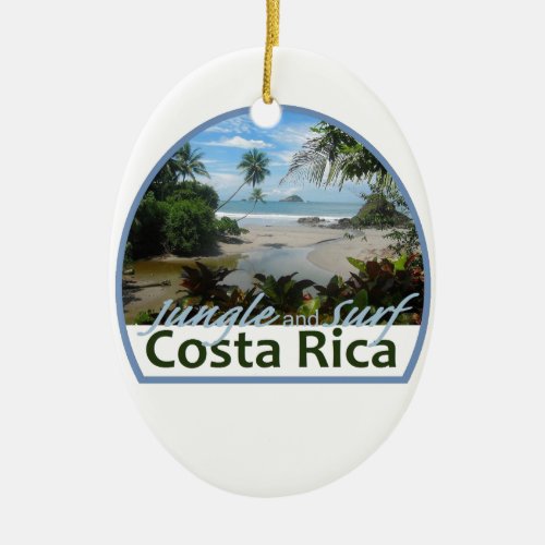 Costa Rica Ceramic Ornament