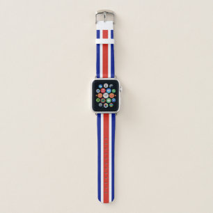 Costa Rica Civil Flag Apple Watch Band