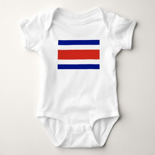 Costa Rica Civil Flag Baby Bodysuit