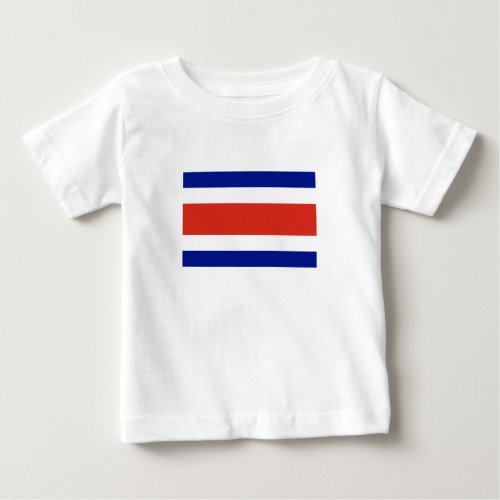 Costa Rica Civil Flag Baby T_Shirt