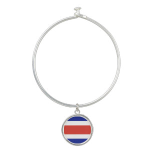 Costa Rica Civil Flag Bangle Bracelet