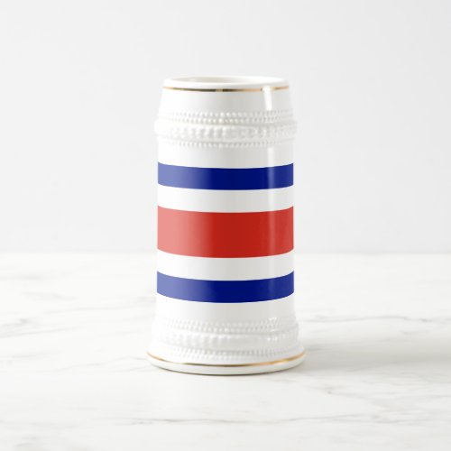 Costa Rica Civil Flag Beer Stein