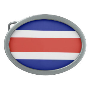 Costa Rica Civil Flag Belt Buckle