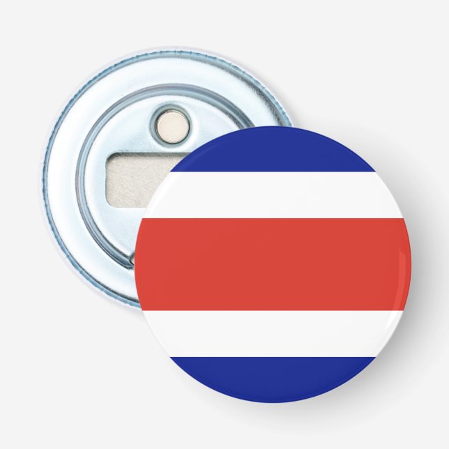 Costa Rica Civil Flag Bottle Opener (Front)