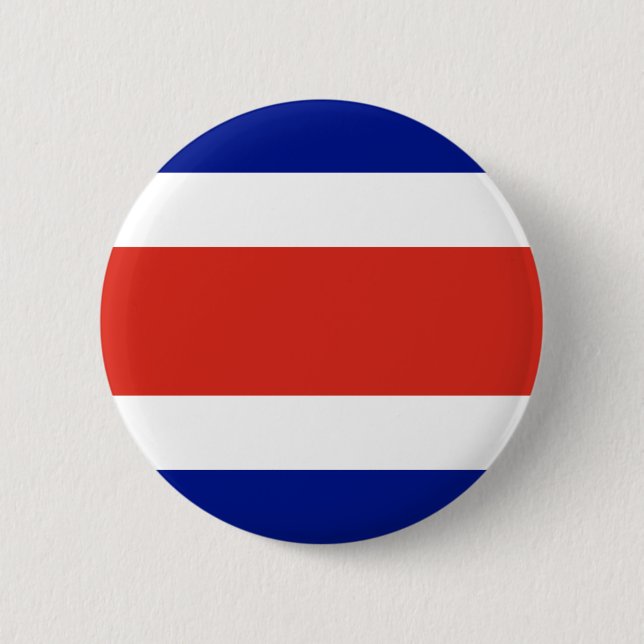 Costa Rica Civil Flag Button (Front)