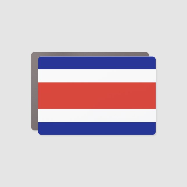 Costa Rica Civil Flag Car Magnet (Front)