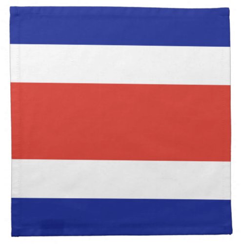 Costa Rica Civil Flag Cloth Napkin