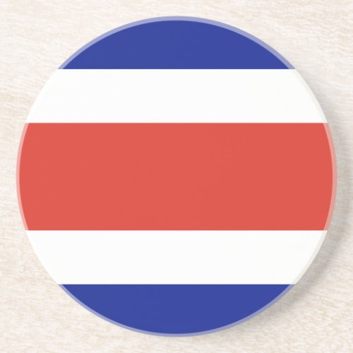 Costa Rica Civil Flag Coaster