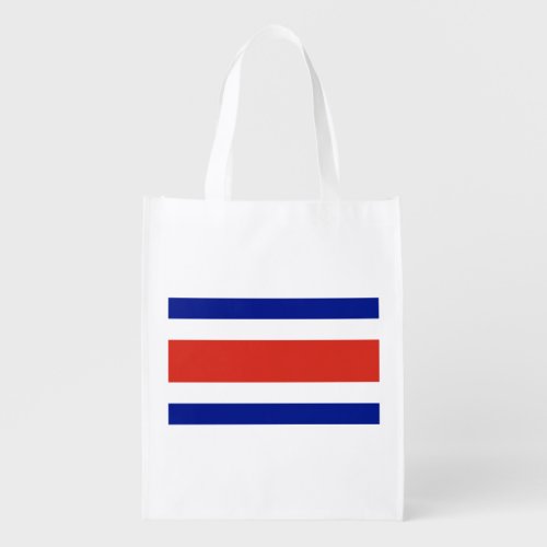 Costa Rica Civil Flag Grocery Bag