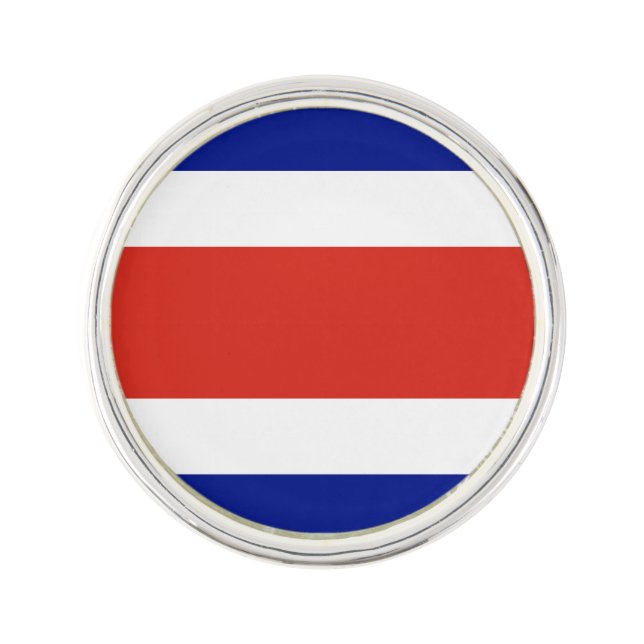 Costa Rica Civil Flag Lapel Pin (Front)