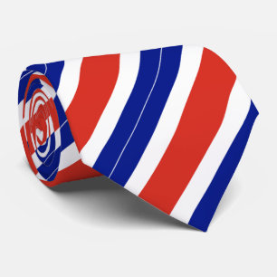 Costa Rica Civil Flag Neck Tie