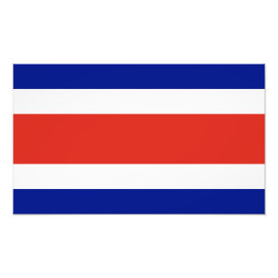 Costa Rica Civil Flag Photo Print