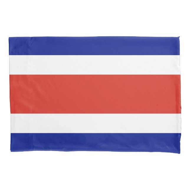 Costa Rica Civil Flag Pillow Case (Front)