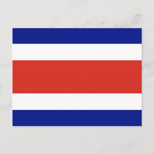 Costa Rica Civil Flag Postcard