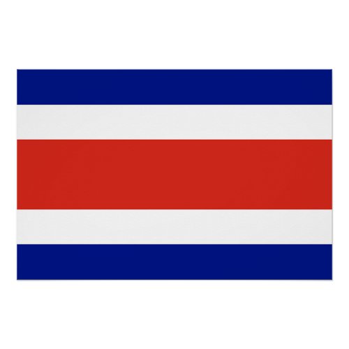 Costa Rica Civil Flag Poster