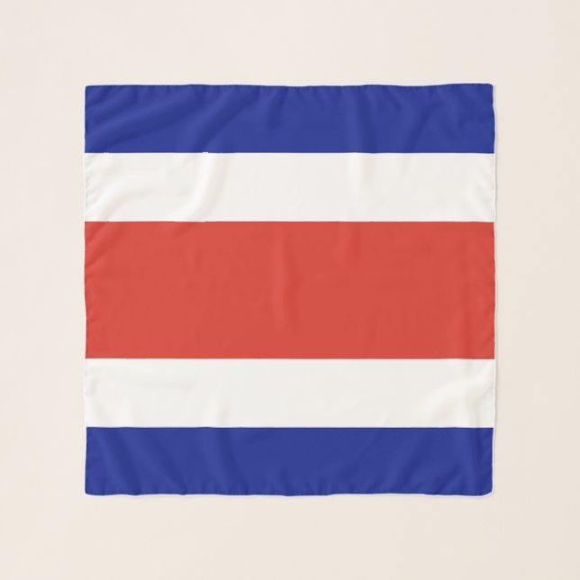 Costa Rica Civil Flag Scarf (Front)