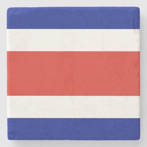Costa Rica Civil Flag Stone Coaster