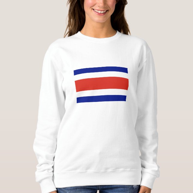 Costa Rica Civil Flag Sweatshirt (Front)